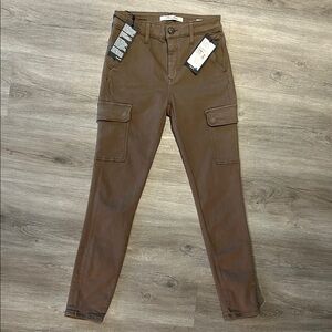 BNWT Mavi “Arina” High Rise Skinny Cargo - Khaki Twill
